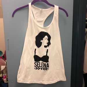 Selena Quintanilla glitter crop top
